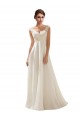 V-Neck Lace Wedding Dress On Chiffon Geelong