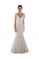 V-Neck Mermaid Vintage Lace Wedding Dress Geelong