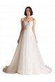 Strapless Sweetheart Lace Bodice A-Line Organza Wedding Dress Geelong