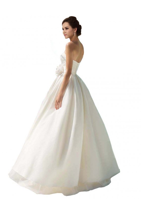 Strapless A-Line Taffeta Wedding Dress Geelong