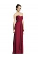 Long Strapless Chiffon Bridesmaid Dress with Side Slit Geelong
