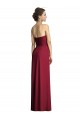 Long Strapless Chiffon Bridesmaid Dress with Side Slit Geelong