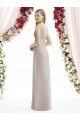 Shop Full Length Lux Chiffon Dress with Draped Bodice And Shirred Straps Geelong