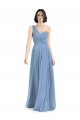 Shop One Shoulder Long Chiffon Bridesmaid Dress with Sweetheart Bodice Geelong