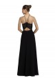 Shop Lace Halter Neckline Chiffon A-Line Bridesmaid Dress with Sheer Back Geelong