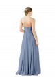 Shop Deep Sweetheart Neckline Open Back Long Chiffon Bridesmaid Dress Geelong