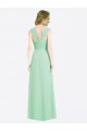 Shop Long Chiffon Bridesmaid Dress with a Sweetheart Neckline and Pleated Shoulder Straps Geelong