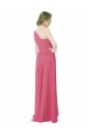 One Shoulder Chiffon Bridesmaid Dress with Asymmetrical Ruched Bodice Geelong