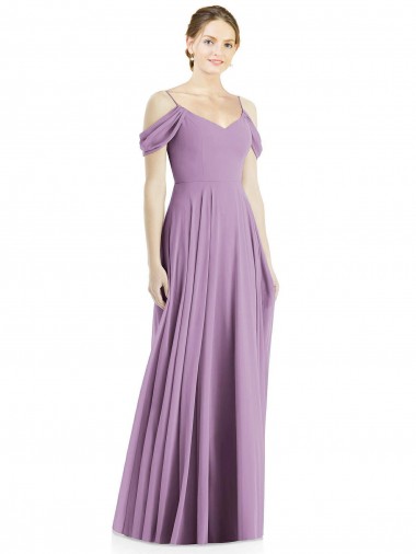 Shop Off the Shoulder Open Cowl-Back Maxi Bridesmaid Dress Geelong
