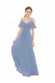 Pleated One Shoulder A-Line Chiffon Bridesmaid Dress Geelong