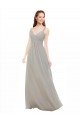 Chiffon Bridesmaid Dress with Ruched Draped Bodice Geelong