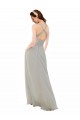 Chiffon Bridesmaid Dress with Ruched Draped Bodice Geelong