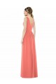 Shop V-Neck V-Back Sleeveless Chiffon Bridesmaid Dress Geelong