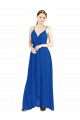 Shop Sleeveless Surplice Chiffon Bridesmaid Dress with Spaghetti Straps Geelong