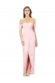 High Low Off the Shoulder Strapless Ruched Chiffon Bridesmaid Dress Geelong