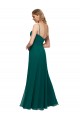 Chiffon Bridesmaid Dress with Pleated Bodice and Straps Geelong