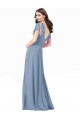 Shop Chiffon Bridesmaid Dress / Prom Dress with Flutter Sleeves and Front Slit Geelong