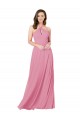 Chiffon Bridesmaid Dress / Prom Dress with Keyhole Front Geelong