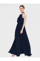 Shop High Halter Chiffon Bridesmaid Dress with Side Slit Geelong