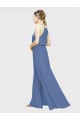 Shop High Halter Chiffon Bridesmaid Dress with Side Slit Geelong