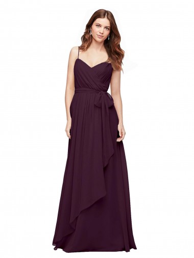 Shop Wrapped Sweetheart Neckline Long Chiffon Bridesmaid Dress  Geelong
