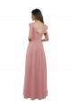 Shop Chiffon A-Line Bridesmaid Dress with V-Neck Wrap Bodice Geelong