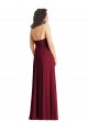 V-Neck Low Back Maxi Formal Wrap Chiffon Bridesmaid Dress Geelong