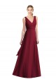 Sleeveless V-Neck Chiffon Wrap Bridesmaid Dress Geelong