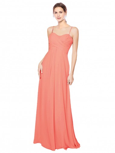 Shop Empire Waist Spaghetti Straps Sweetheart Chiffon Bridesmaid Dress Geelong