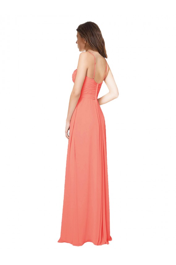 Shop Empire Waist Spaghetti Straps Sweetheart Chiffon Bridesmaid Dress Geelong