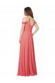 Shop Draped Off the Shoulder Straps Chiffon Bridesmaid Dress Geelong