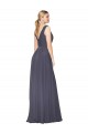 Floor Length High Neck V-Back Chiffon Bridesmaid Dress / Formal Prom Dress Geelong