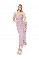Shop Short Knee Length Chiffon Wrap Bridesmaid Dress / Cocktail Prom Dress with Straps Geelong