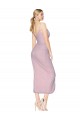 Shop Short Knee Length Chiffon Wrap Bridesmaid Dress / Cocktail Prom Dress with Straps Geelong