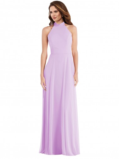 Shop High Neck Halter Backless Maxi Bridesmaid Dress Geelong