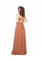 Chiffon Bridesmaid Dress with Tie Back Keyhole Geelong