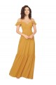 Ruched Keyhole Back Boho Chiffon Bridesmaid Dress Geelong