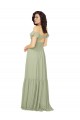 Ruched Keyhole Back Boho Chiffon Bridesmaid Dress Geelong