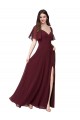 Chiffon Flutter Sleeve Sweetheart Bridesmaid Dress Geelong