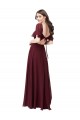 Chiffon Flutter Sleeve Sweetheart Bridesmaid Dress Geelong