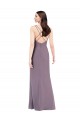Simple Floor-Length Chiffon Formal Bridesmaid Dress with Criss-Cross Back Geelong