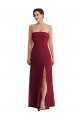 Cuffed Strapless Maxi Formal Bridesmaid Dress with Front Slit Geelong