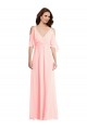Cold Shoulder Draped Wrap Maxi Bridesmaid Dress Geelong