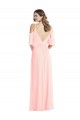 Cold Shoulder Draped Wrap Maxi Bridesmaid Dress Geelong