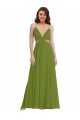 Ruffled Chiffon Cutout Maxi Bridesmaid Dress Geelong