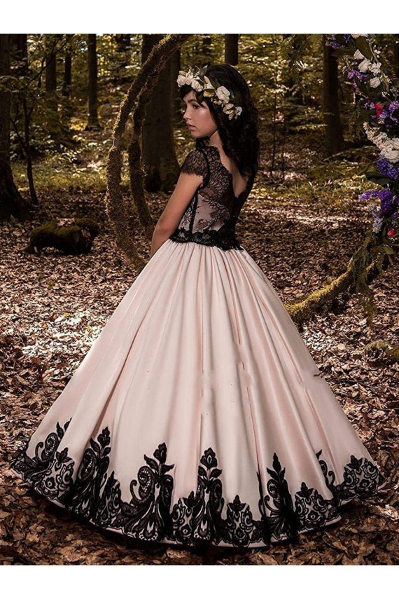 Ivory Ball Gown Sweetheart Neck Sleeveless Flower Girl Dress Geelong