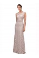 Shop Long Sleeveless All Lace Bridesmaid Dress / Prom Dress with Scoop Neckline Geelong