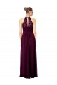 Shop Lace Halter Bodice Long Chiffon Bridesmaid Dress Geelong