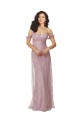 Sweetheart Chantilly Lace Bridesmaid Dress with Off the Shoulder Sleeves Geelong