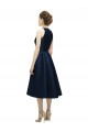 Shop Halter Neck Short Tea Length Sleeveless Satin Bridesmaid Dress Geelong